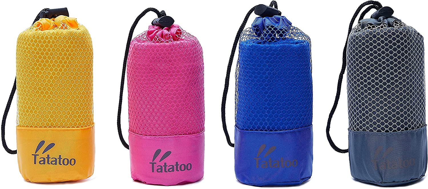 מגבות מיקרופייבר קמפינג מושלמת לנסיעות וספורט, רכה במיוחד, קומפקטית, מתיבשת מהר, סופר סופגת. קלאסית לחדר כושר, שחייה, חוף, יוגה, טיולים, תרמילאים - Image 4