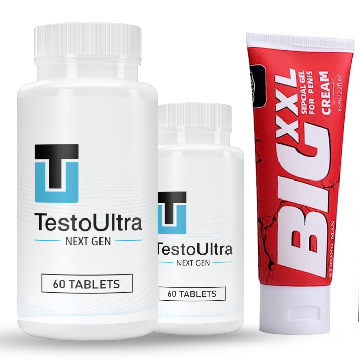 קונים 2 טסטו אולטרה ומקבלים משחה BIG XXL להגדלת איבר המין ב 50% הנחה (150₪ הנחה)