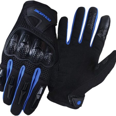 כפפות קיץ לאופנוע אצבע מלאה, כפפות רכיבה על אופניים שומר מפרק, מתאים למגע מסך בטלפון, מתאים למוטוקרוס, כפפות מירוץ BMX טרקטורונים רכיבה על MTB